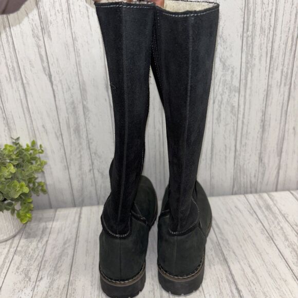 Womens Size 39 US8 Bos&Co Hudson Black Suede Boots - Picture 5 of 7